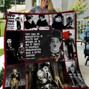 Charlie Chaplin Quilt Blanket Hvt080605  Quilt